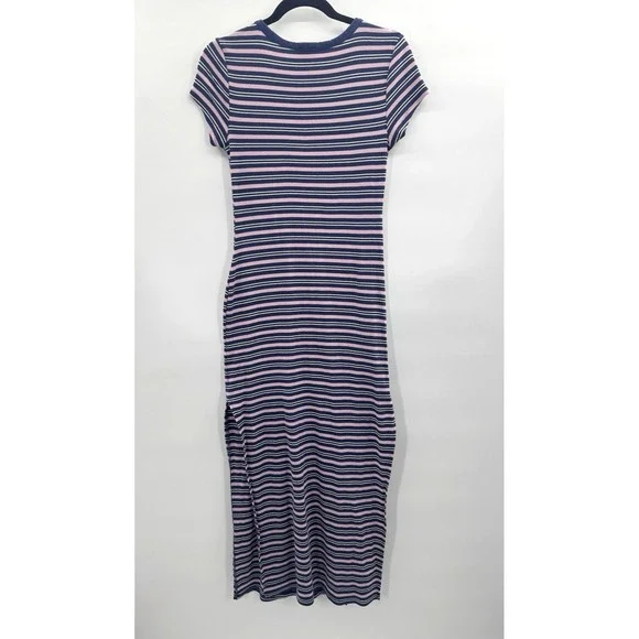 BDG Womens Large Maxi Dress T-Shirt Cotton Stretch Casual Cottage Twee Coastal - Picture 3 of 7